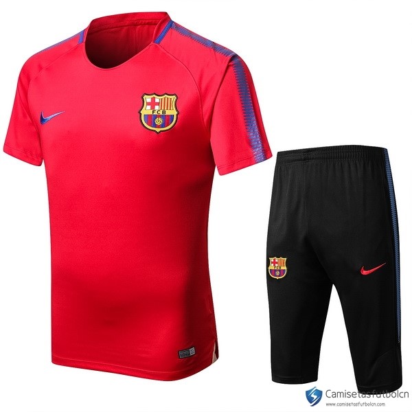 Camiseta Entrenamiento Barcelona Conjunto Completo 2017-18 Rojo